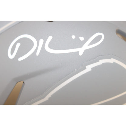 Dalton Kincaid Buffalo Bills Slate Autographed Mini Helmet