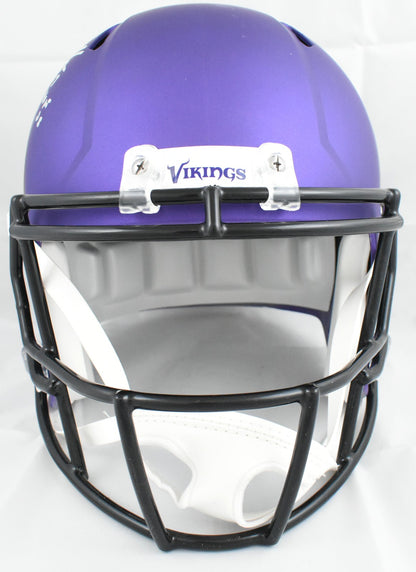 Jared Allen Signed Minnesota Vikings Full Size Speed Helmet with HOF Inscription