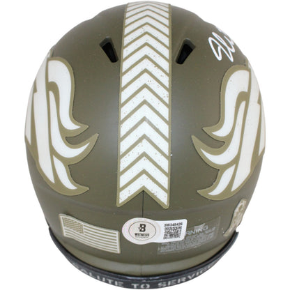 Jonathon Cooper Autographed Denver Broncos 2022 Salute to Service Mini Helmet