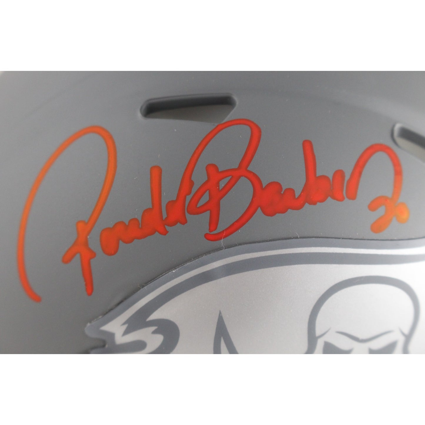 Ronde Barber Tampa Bay Buccaneers Autographed Slate Mini Helmet