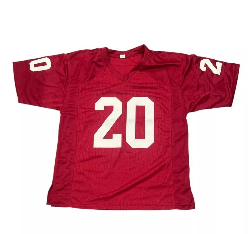 Billy Sims Autographed Oklahoma Custom Jersey (Heisman + 3 Inscriptions)