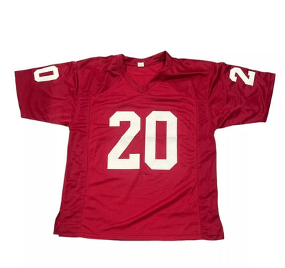 Billy Sims Autographed Oklahoma Custom Jersey (Heisman + 3 Inscriptions)