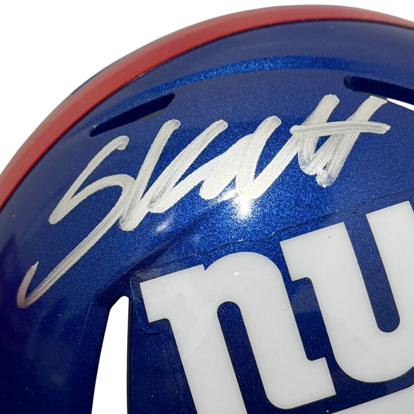 Cam Skattebo Signed New York Giants Speed Mini Helmet Fanatics COA