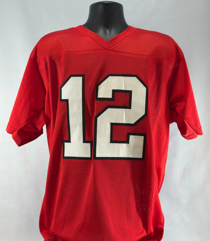 Jacoby Brissett Signed NC State Wolfpack Custom Red Jersey