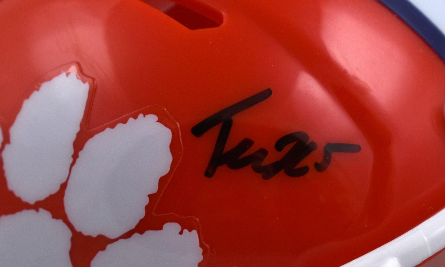 Tee Higgins Autographed Clemson Tigers Speed Mini Helmet