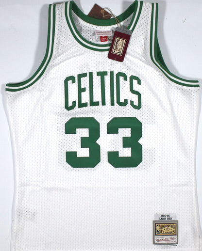 Larry Bird Autographed Boston Celtics Mitchell & Ness White Jersey