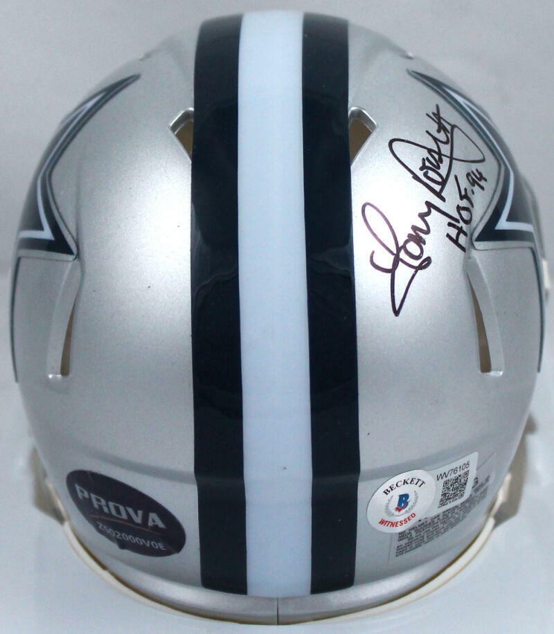 Tony Dorsett Signed Dallas Cowboys Speed Mini Helmet (HOF Inscription)
