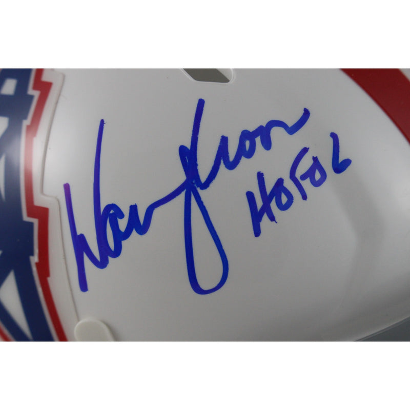 Warren Moon Autographed Houston Oilers Throwback Mini Helmet (HOF)