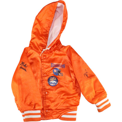 John Elway & Mike Shanahan Signed Denver Broncos Kids Jacket (BAS COA)