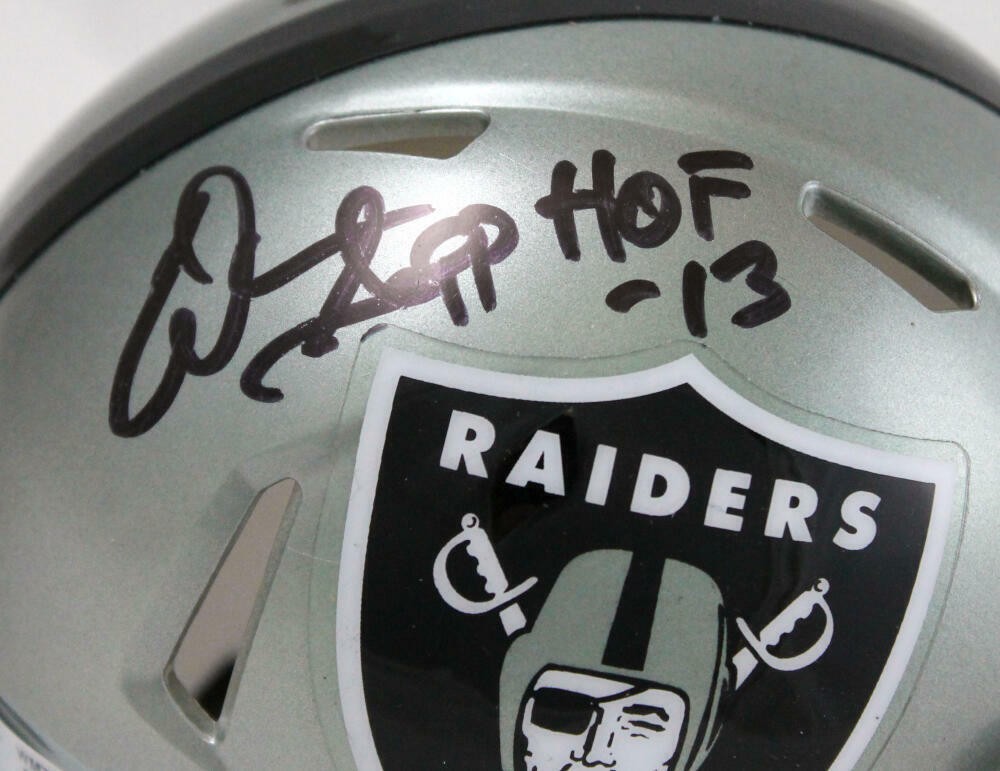 Warren Sapp Signed Oakland Raiders Flash Speed Mini Helmet - HOF