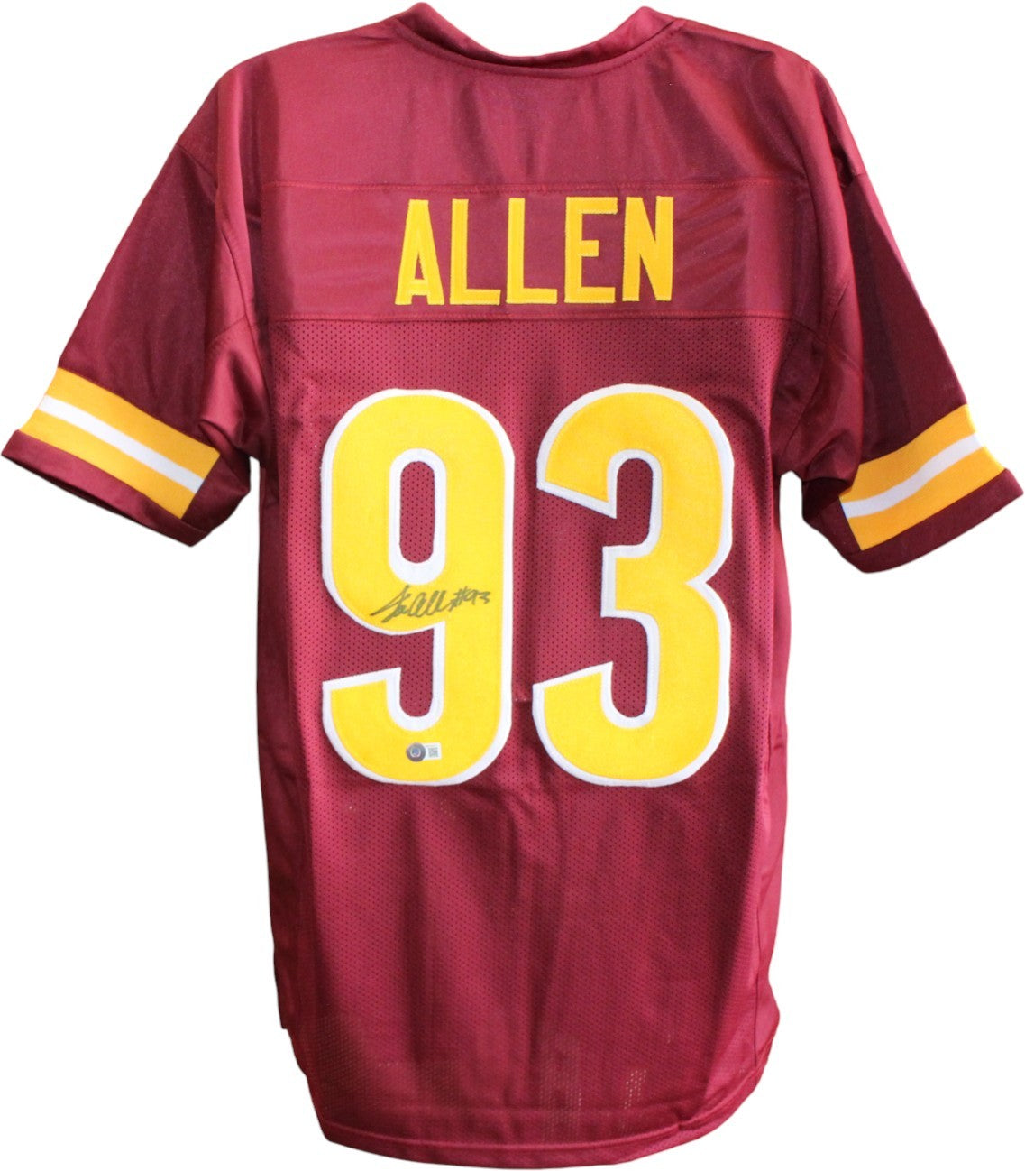 Jonathan Allen Autographed Red Pro Style Jersey