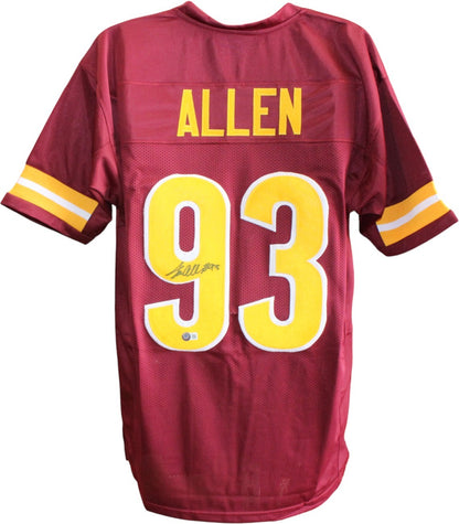 Jonathan Allen Autographed Red Pro Style Jersey