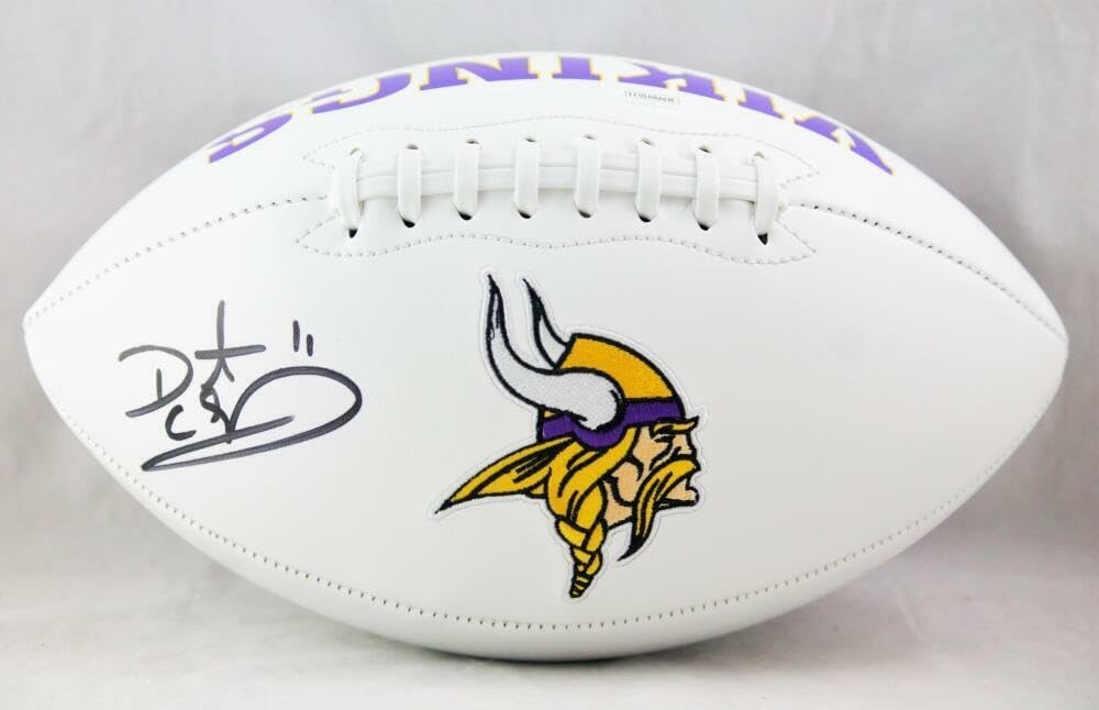 Daunte Culpepper Autographed Minnesota Vikings Black Logo Football
