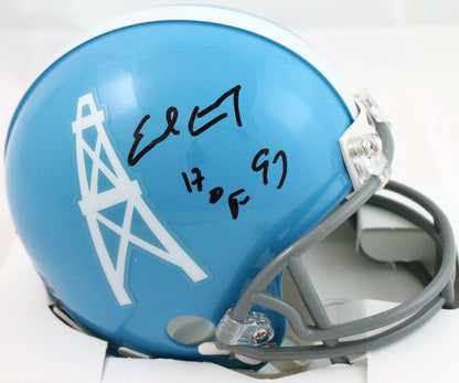 Earl Campbell Autographed Houston Oilers 1960-62 Throwback Mini Helmet