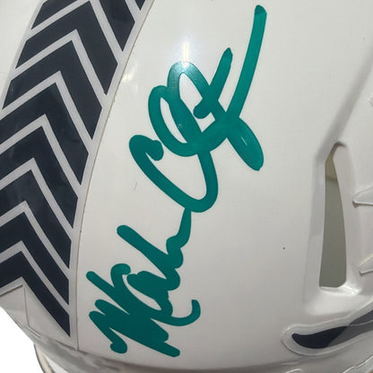 Mark Clayton & Mark Duper Signed Miami Dolphins Salute to Service Mini Helmet
