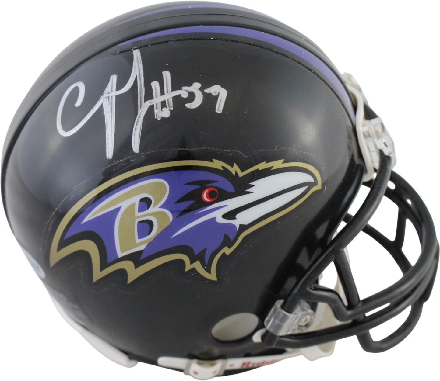 CJ Mosley Autographed Baltimore Ravens VSR4 Mini Helmet Beckett