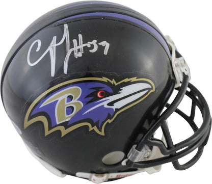 CJ Mosley Autographed Baltimore Ravens VSR4 Mini Helmet Beckett