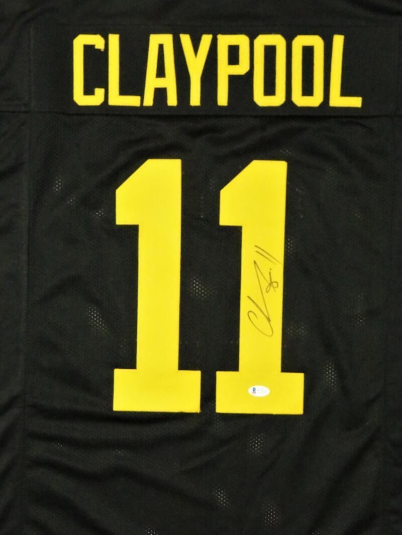 Chase Claypool Autographed Pittsburgh Steelers Black Color Rush Jersey