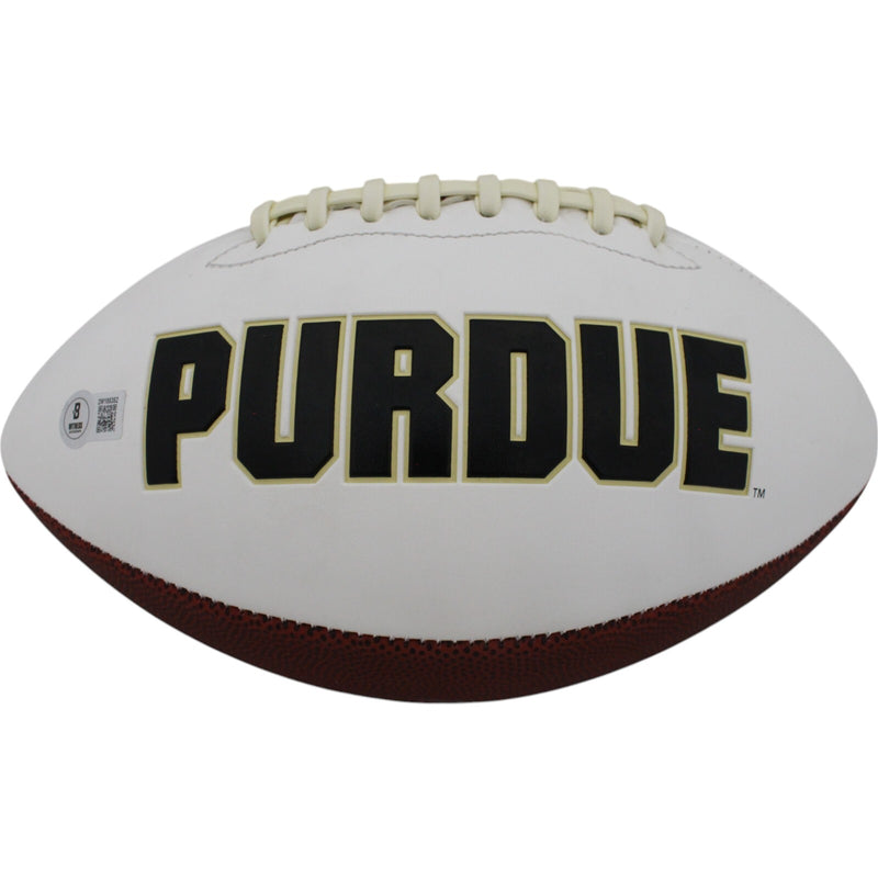 Aidan O'Connell Signed Purdue Boilermakers Logo Football w/ Inscription