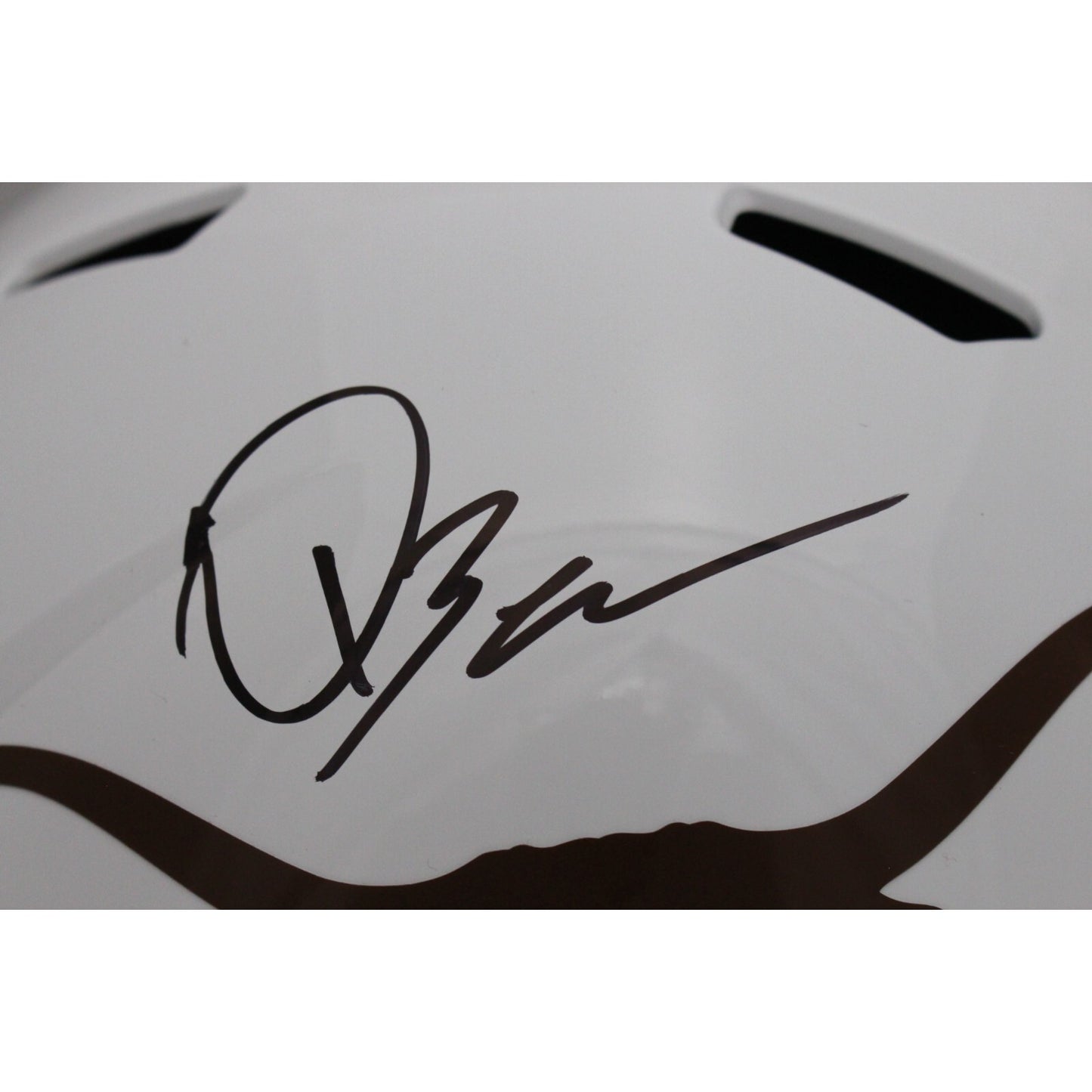 Quinn Ewers Autographed Texas Longhorns Full Size Speed Helmet