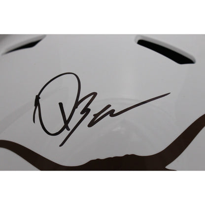 Quinn Ewers Autographed Texas Longhorns Full Size Speed Helmet