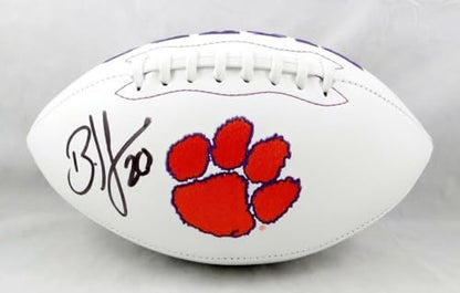 Brian Dawkins Signed Clemson Tigers Logo Football - Black Edition