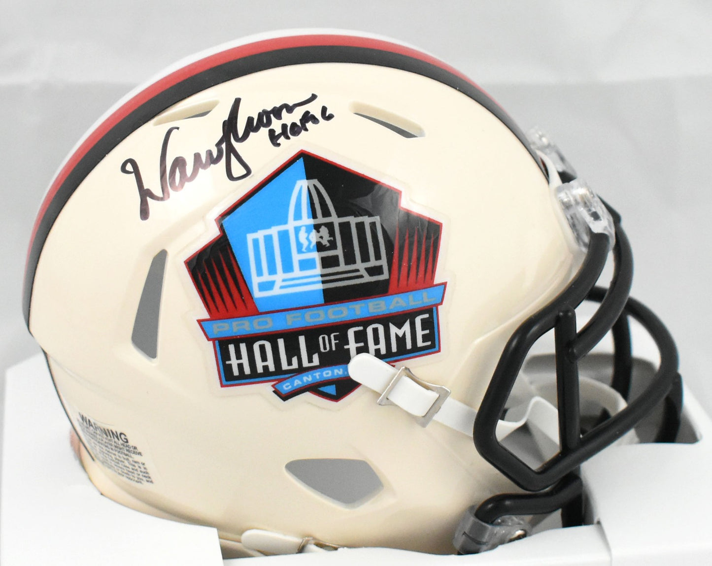Warren Moon Autographed HOF Retro Speed Mini Helmet