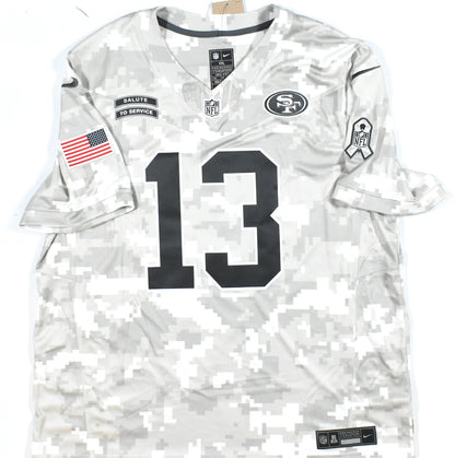 Brock Purdy Signed San Francisco 49ers Salute to Service Jersey