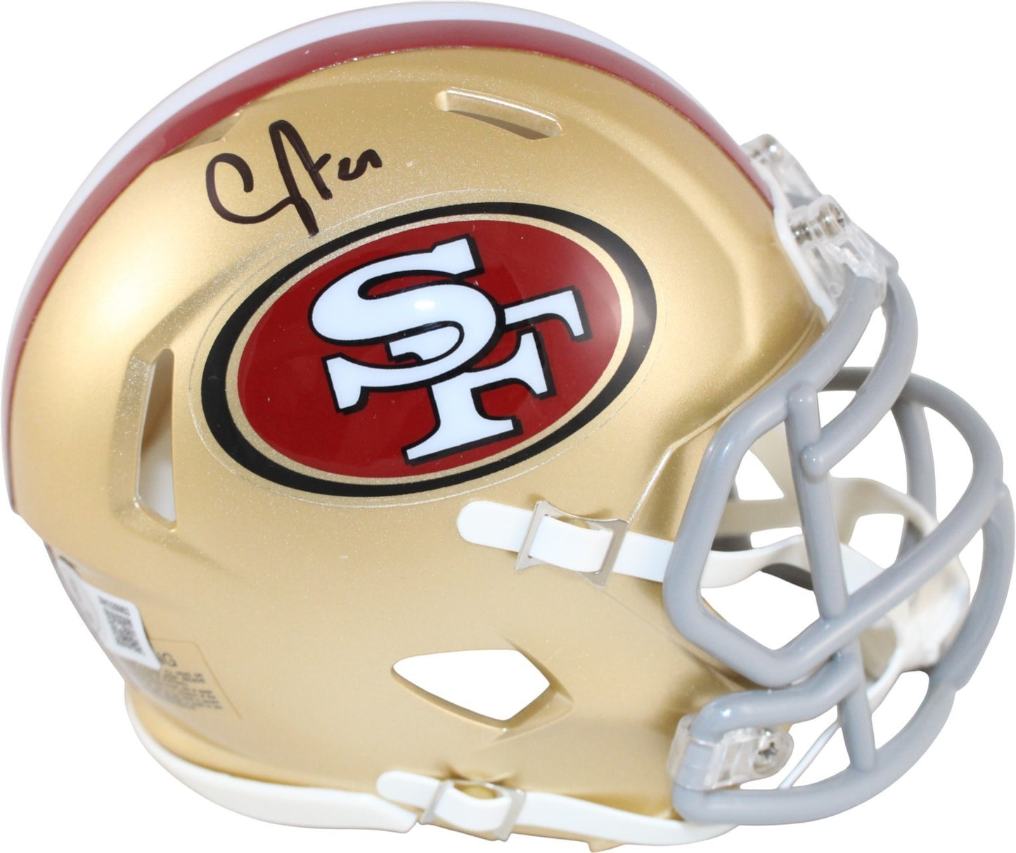 Upton Stout San Francisco 49ers Autographed Mini Helmet