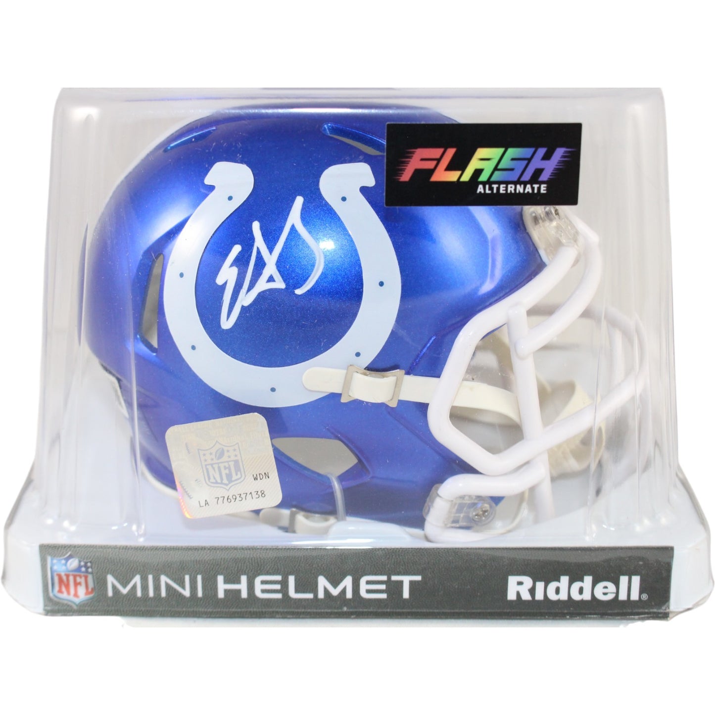 Edgerrin James Signed Indianapolis Colts Flash Alternate Mini Helmet