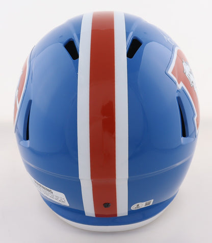Bill Romanowski Signed Denver Broncos Throwback Full Size Replica Helmet