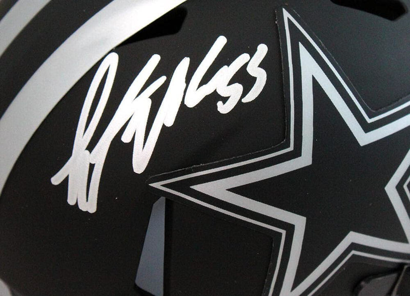 Leighton Vander Esch Signed Dallas Cowboys Eclipse Mini Helmet