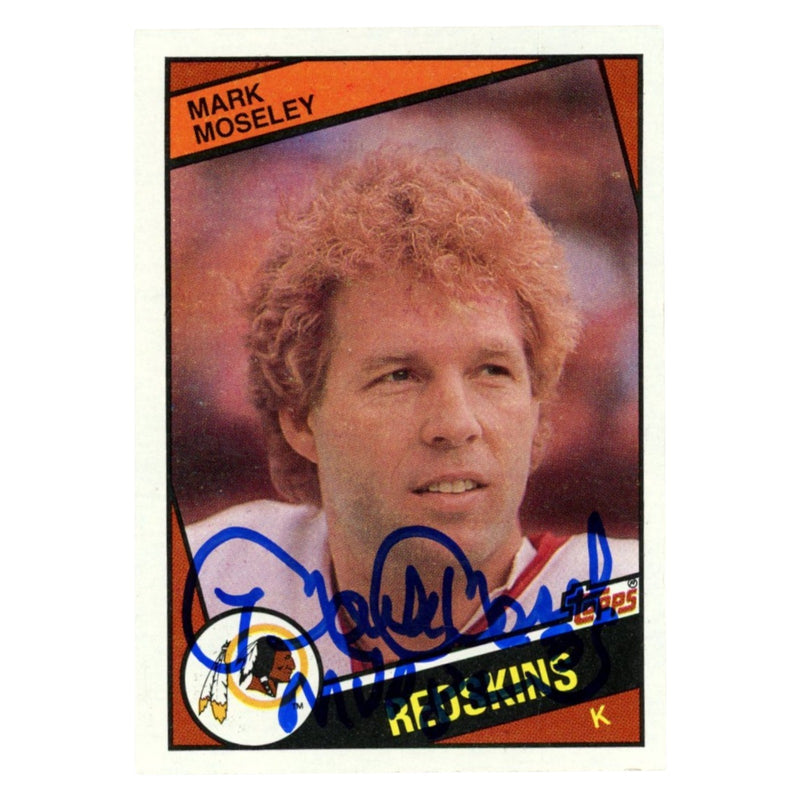Mark Moseley Signed Washington Redskins 1984 Topps Trading Card - BAS
