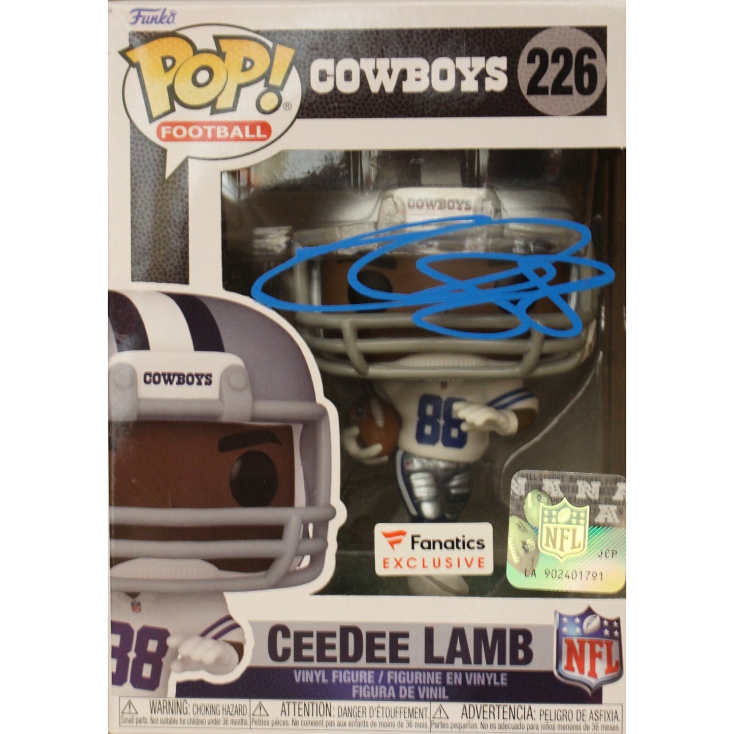 CeeDee Lamb Autographed Dallas Cowboys Funko Pop! (Fanatics #226)