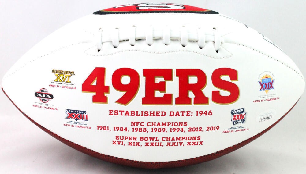 Frank Gore Signed San Francisco 49ers Black Logo Football