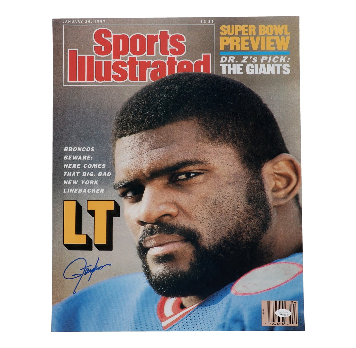 Lawrence Taylor Autographed New York Giants 16x20 SI Cover Photo