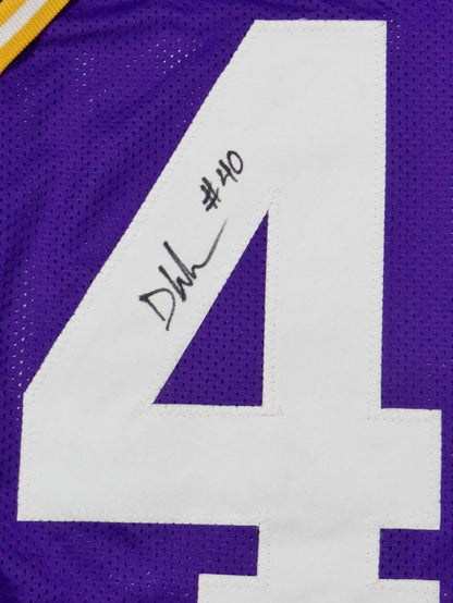 Devin White Autographed Purple Custom Jersey
