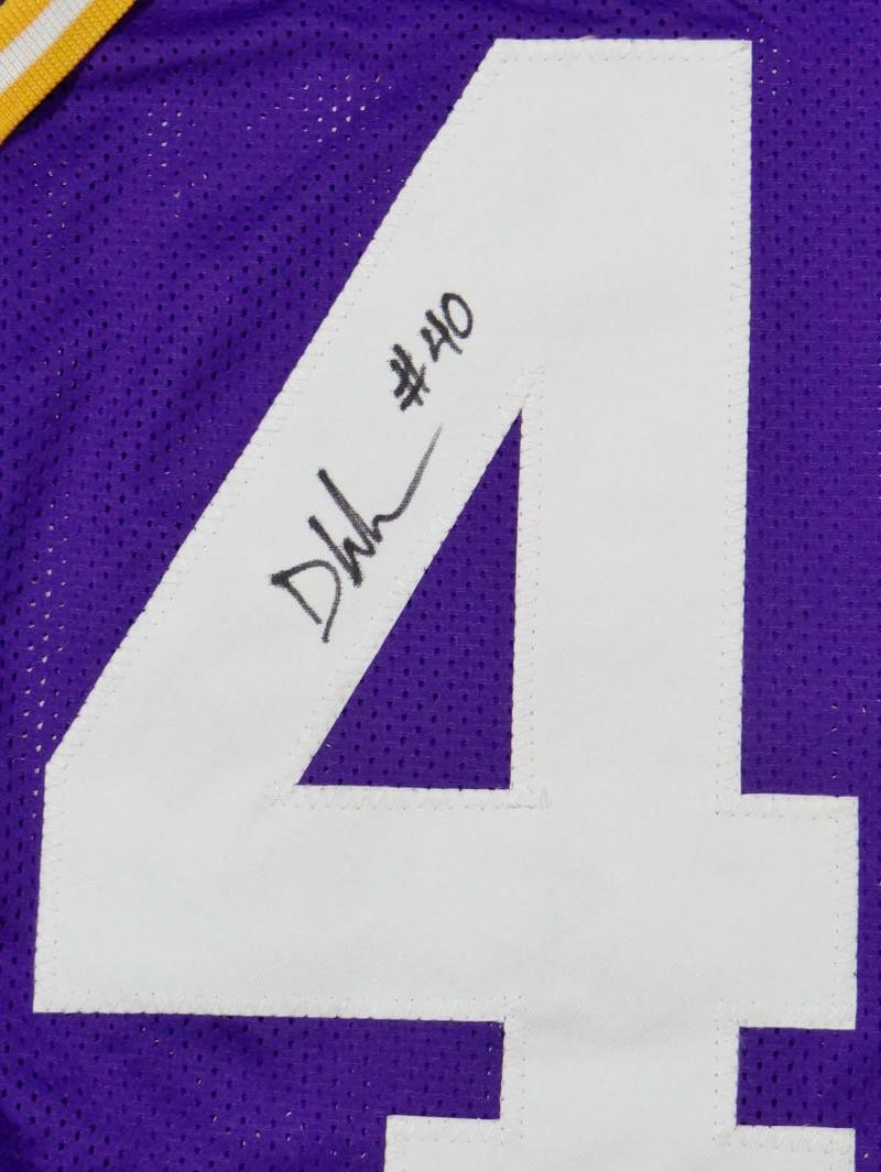 Devin White Autographed Purple Custom Jersey