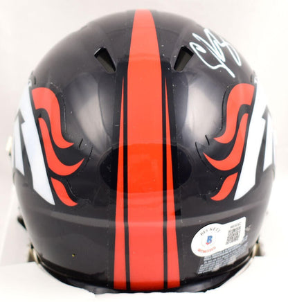 Champ Bailey Autographed Denver Broncos Speed Mini Helmet