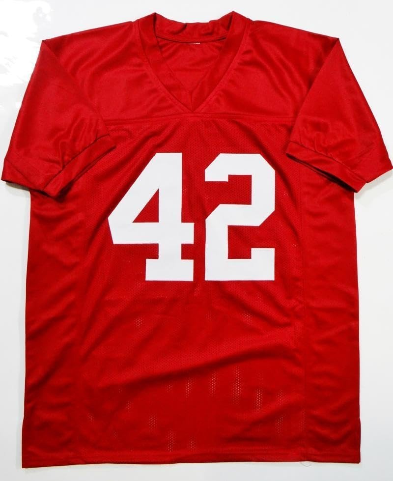 Eddie Lacy Signed Crimson Custom College Style Jersey