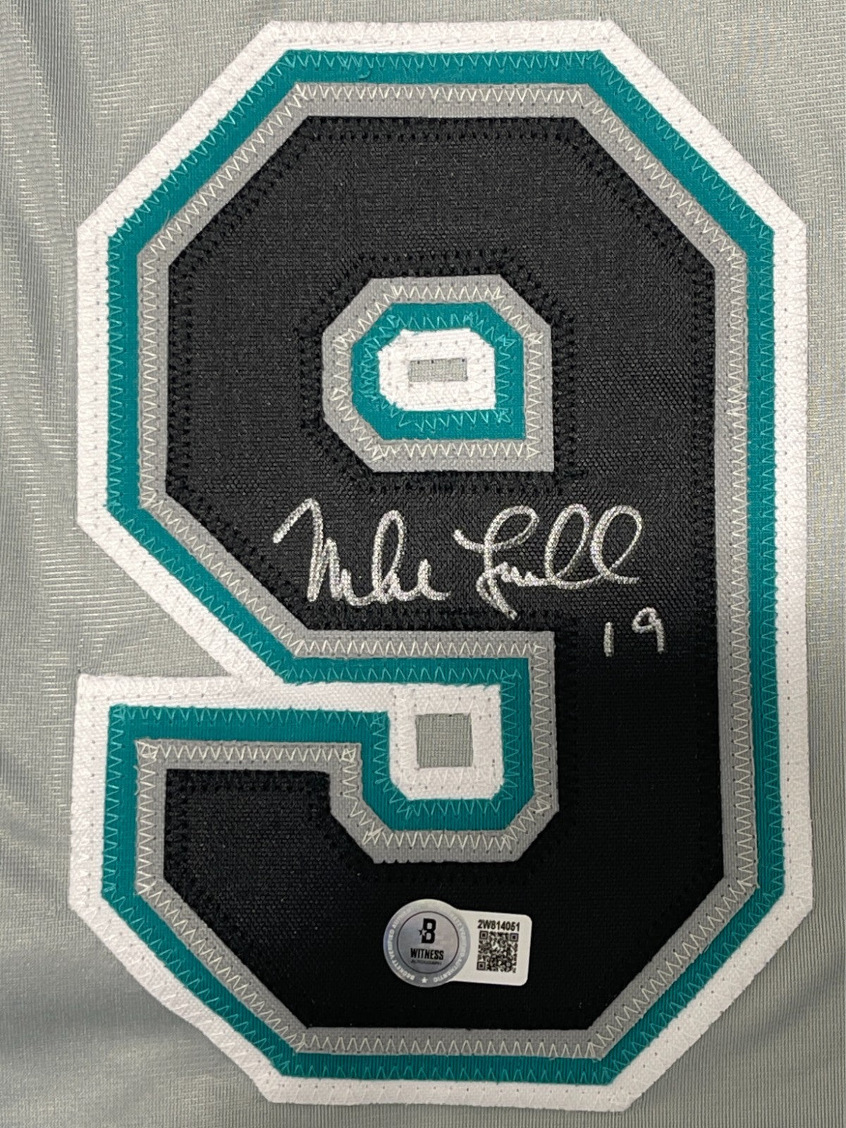 Mike Lowell Signed Florida Marlins Custom Baseball Jersey Beckett BAS