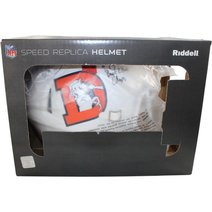 Ed McCaffrey & Rod Smith Signed Denver Broncos Full Size Alternate Helmet