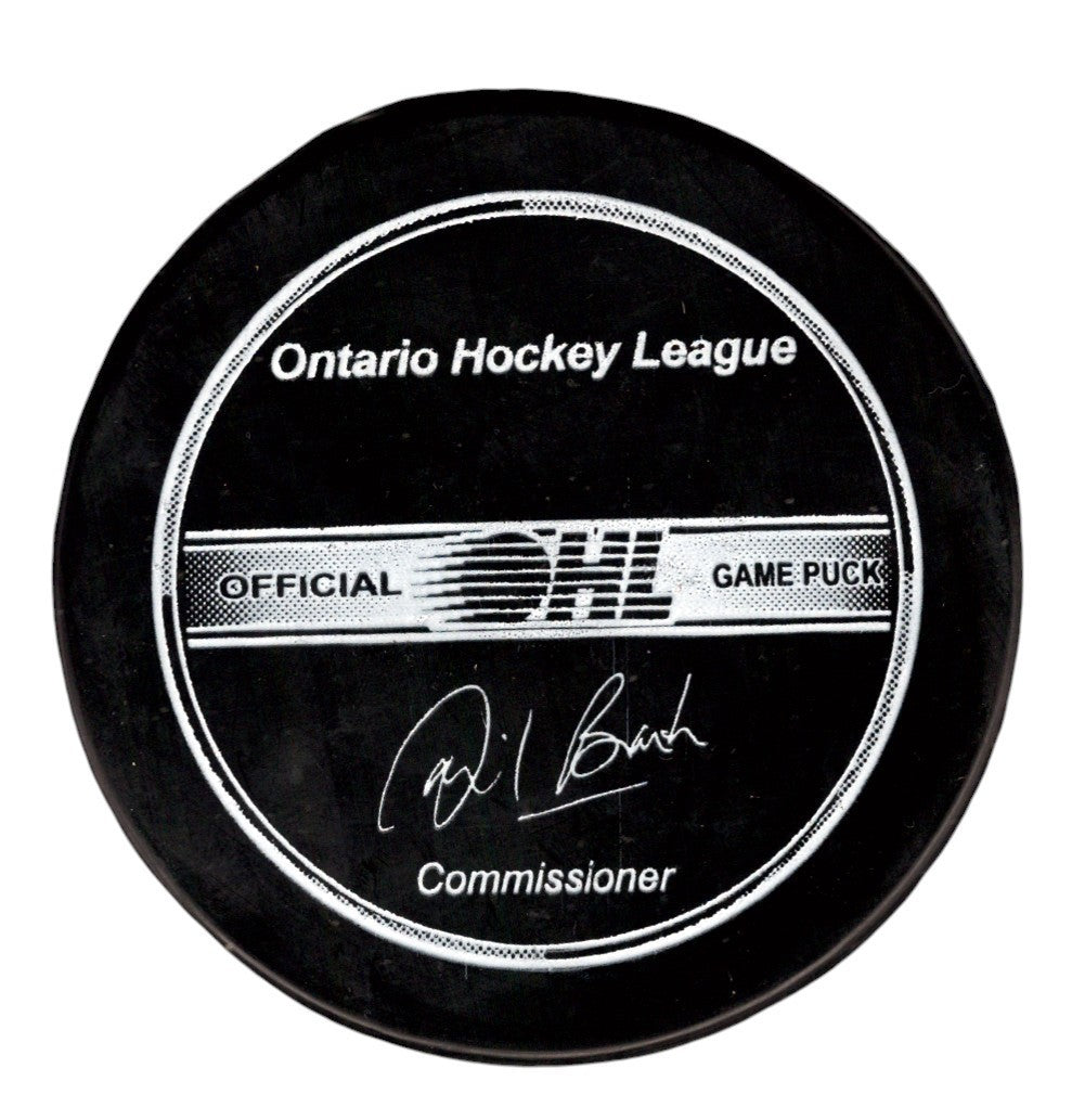 Connor McDavid Signed Erie Otters OHL Game Puck