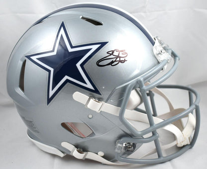 Emmitt Smith Signed Dallas Cowboys Full Size Speed Authentic Helmet - Black