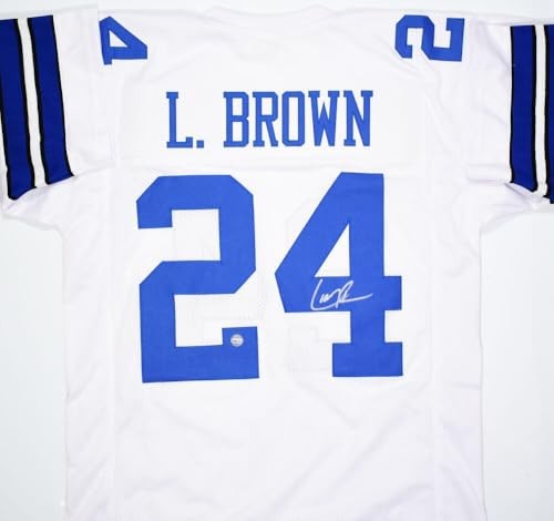 Larry Brown Signed White Custom Football Jersey