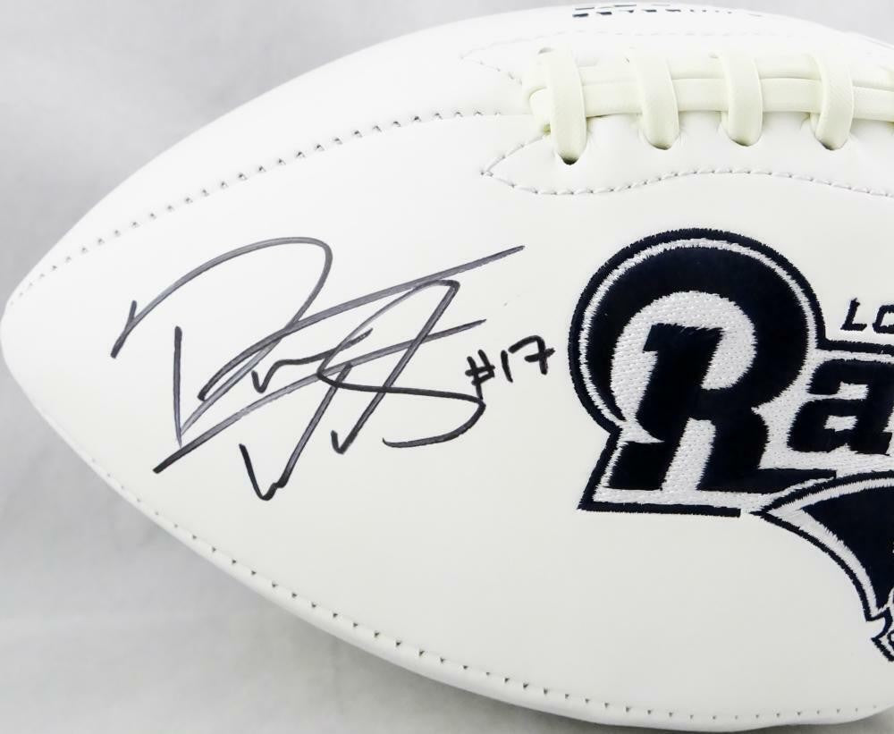 Robert Woods Autographed Los Angeles Rams Logo Football