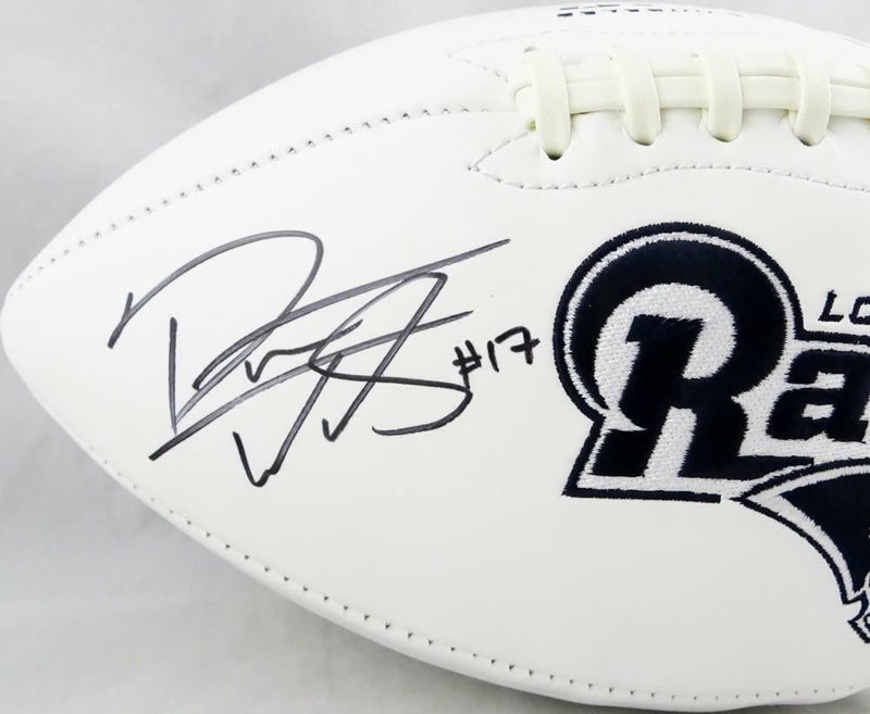 Robert Woods Autographed Los Angeles Rams Logo Football