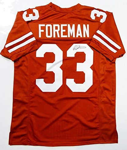 D'onta Foreman Autographed Orange College Style Jersey