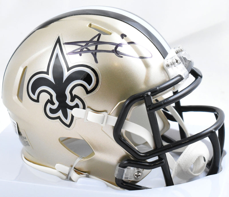 Alvin Kamara Signed New Orleans Saints Speed Mini Helmet