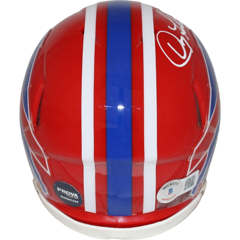 Doug Flutie Autographed Buffalo Bills Throwback Mini Helmet